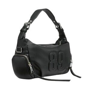 DKNY Chana Small Hobo Bag in Black Silver